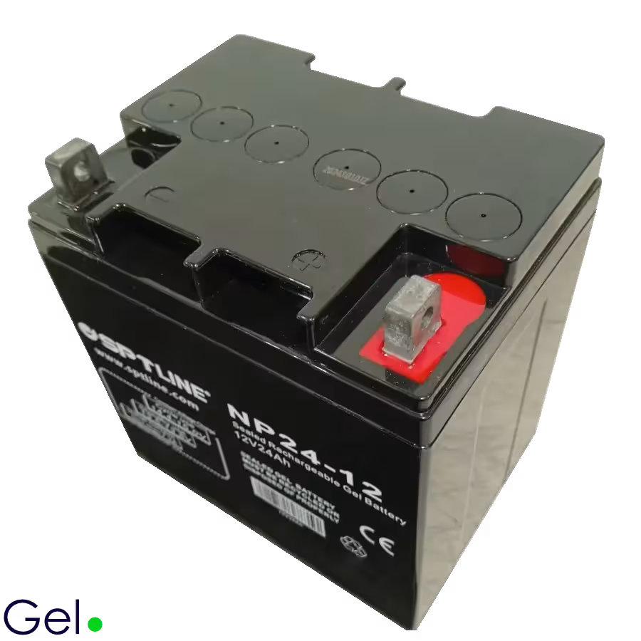 Batería de Gel SPTLINE 12V 24Ah – Sellada VRLA – Ciclo Profundo – Baja Autodescarga