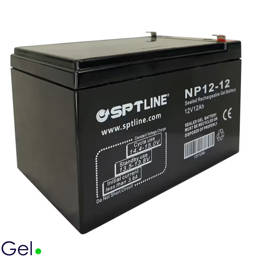 Batería SPTLINE 12V 12Ah Gel – BAT12V12AH