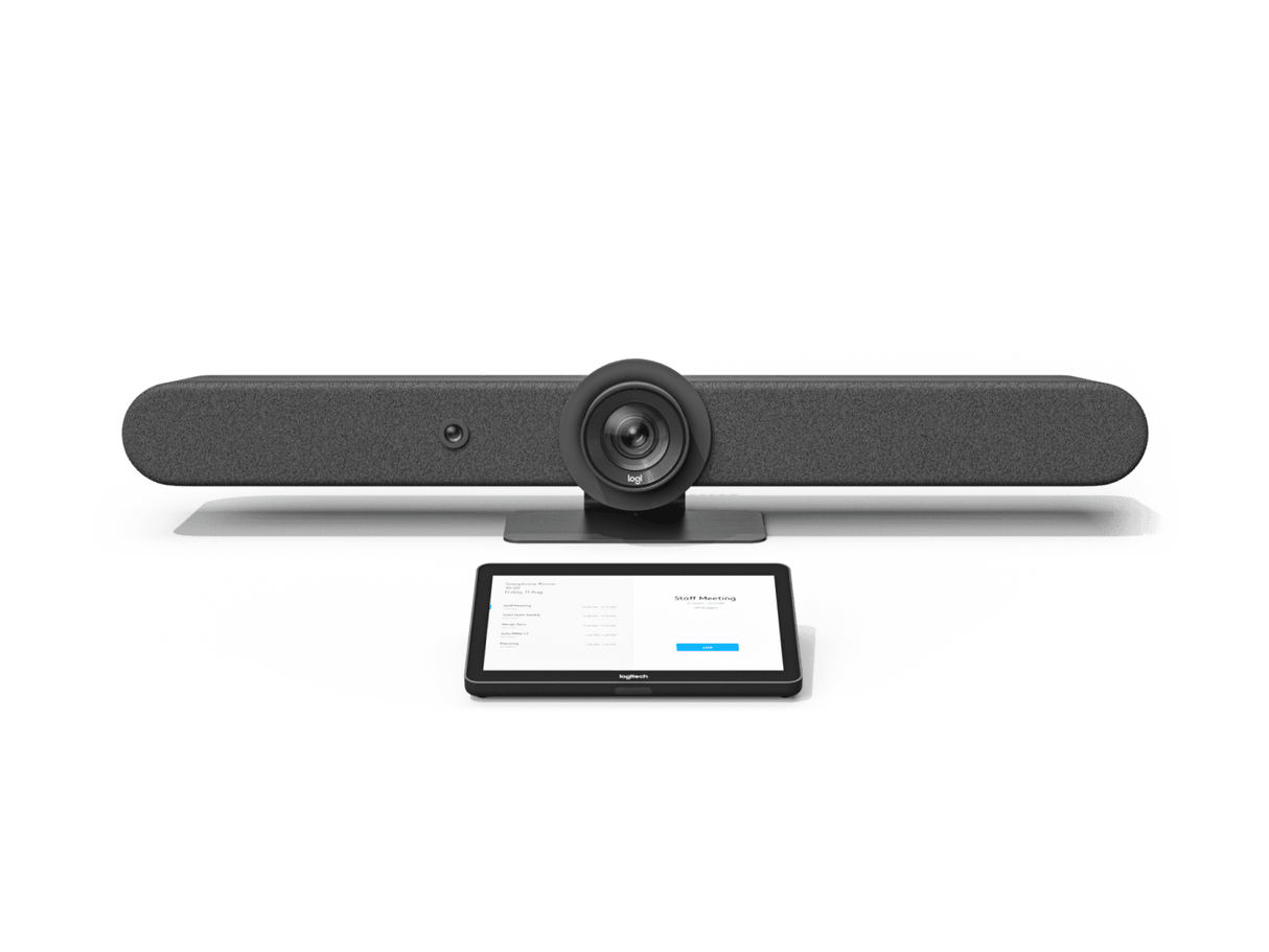 Dispositivo de Videoconferencia Logitech Rally Bar Grafito | IA, Audio Premium y Gestión Centralizada