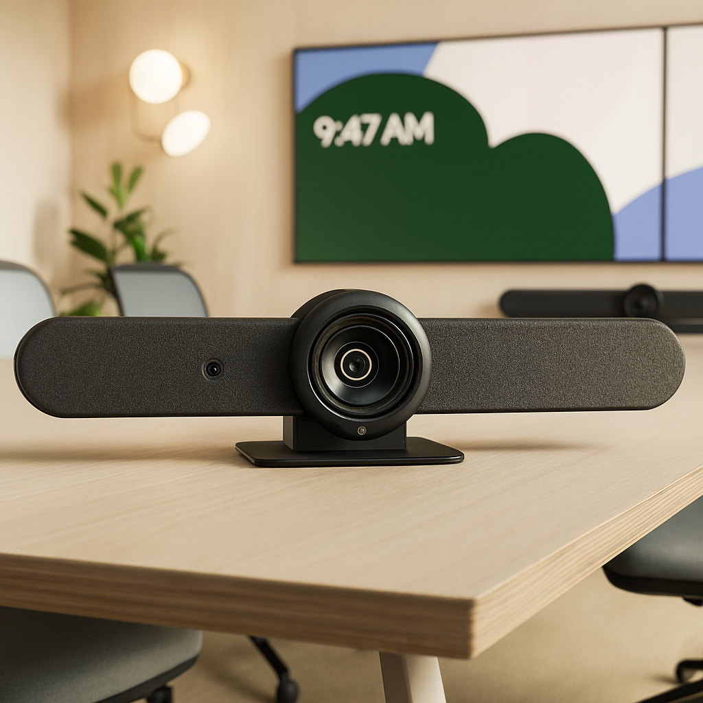 Dispositivo de Videoconferencia Logitech Rally Bar Grafito | IA, Audio Premium y Gestión Centralizada