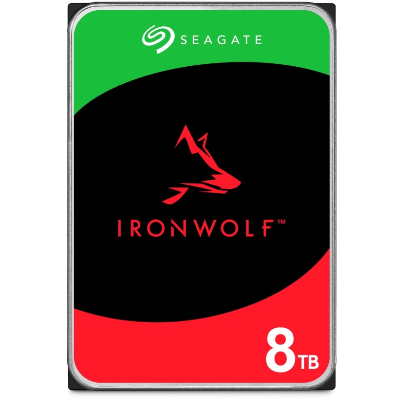 Disco Duro Interno Seagate IronWolf 8TB 3.5" SATA 6Gb/s 7200RPM 256MB Cache