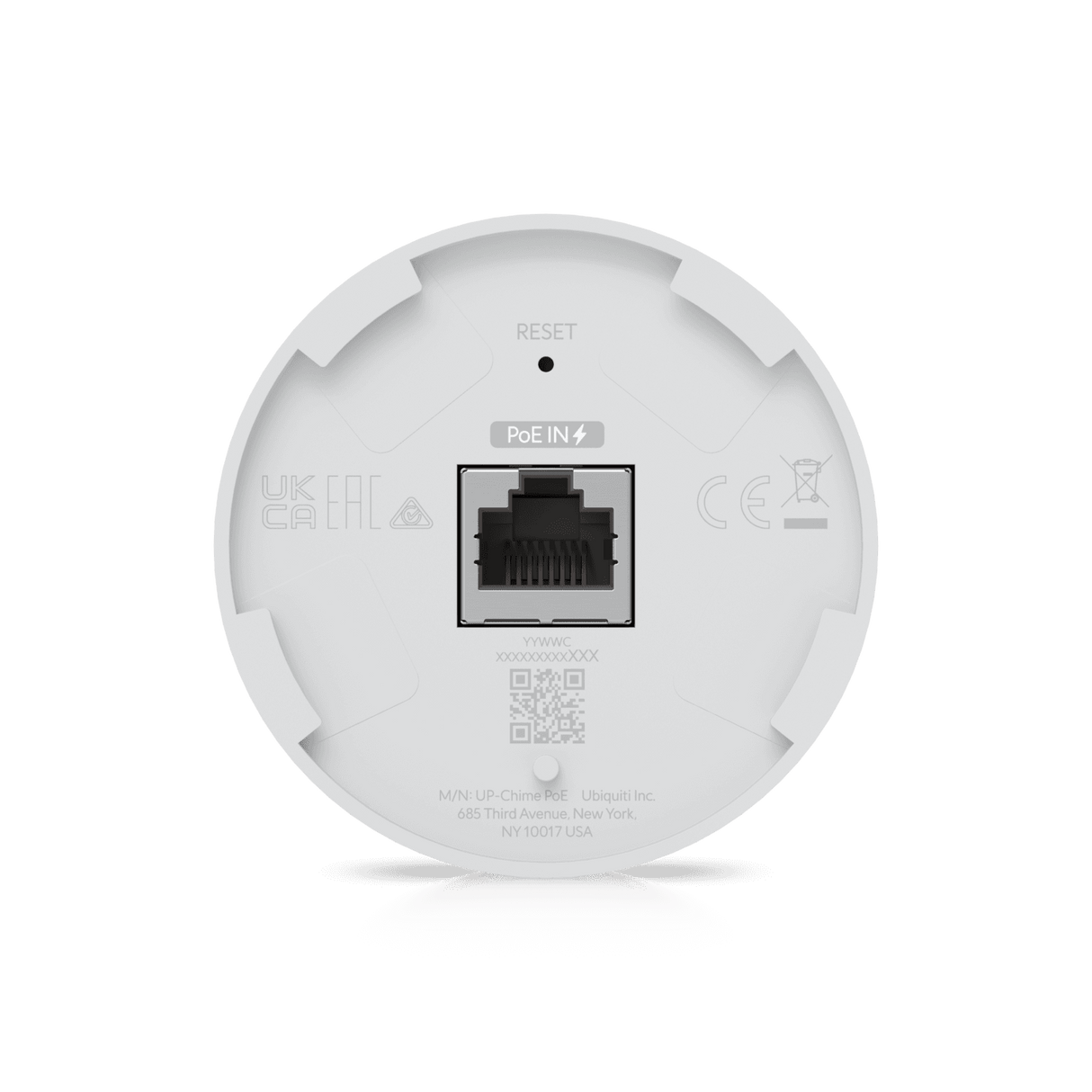 Smart Chime – Ubiquiti UniFi UACC‑Chime‑PoE – PoE – 80dB – Compatible con Doorbells y Access Hub – Montaje en pared/empotrado (UACC‑Chime‑PoE)