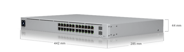 Switch Gestionado 24 Puertos Gigabit 16 PoE+ 8 PoE++ 2 SFP+ UniFi Switch USW-Pro-24-POE