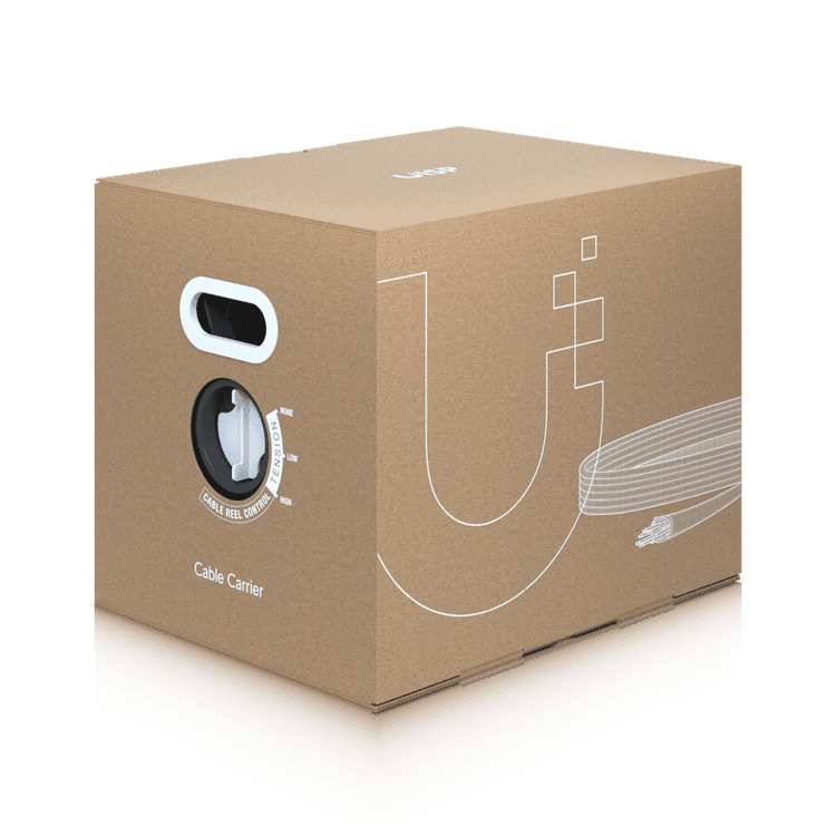Caja de Cable para ISP Pro UniFi Ubiquiti 305m CAT 5e STP Negro