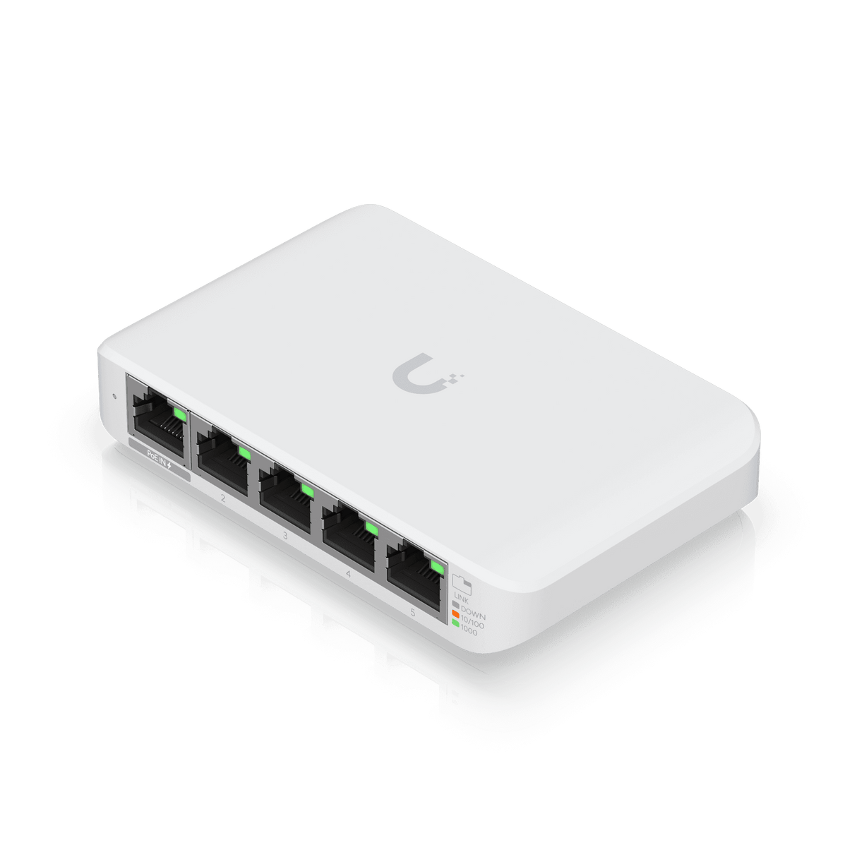 Switch Inteligente 4 Puertos Gigabit 1 PoE+ Ubiquiti UniFi USW Flex Mini – Capa 2 – USW‑Flex‑Mini