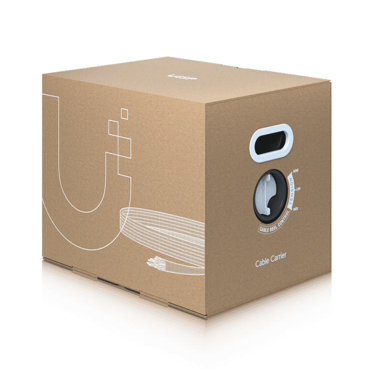 Caja de Cable para ISP Pro UniFi Ubiquiti 305m CAT 5e STP Negro