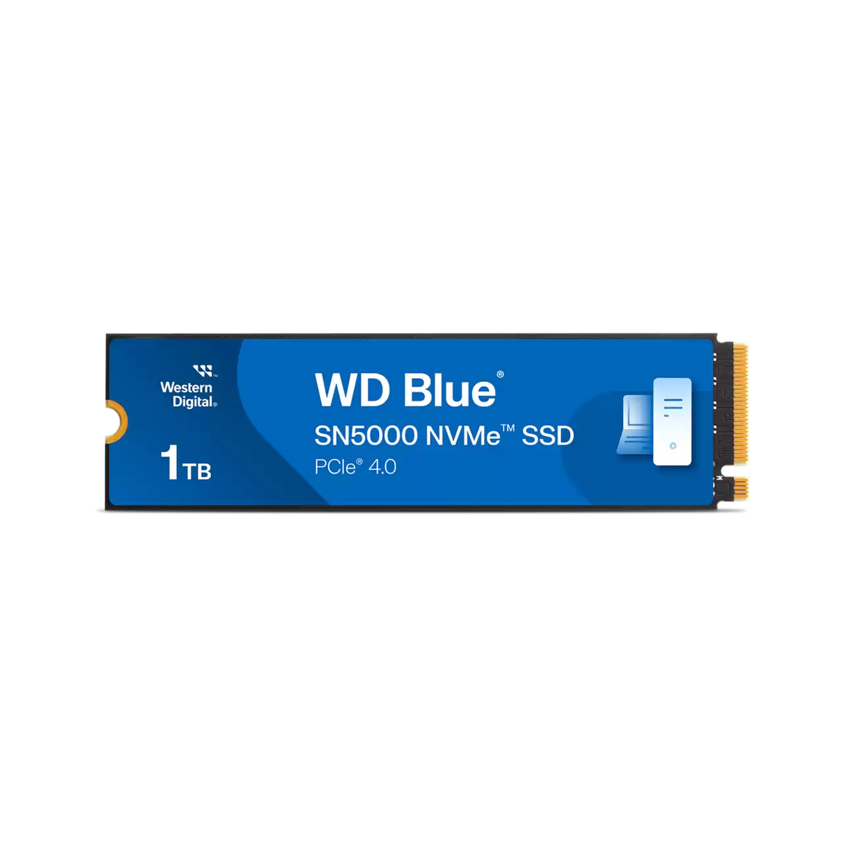 SSD Interno 1TB WD Blue SN5000 M.2 2280 NVMe Gen4 – WDS100T4B0E