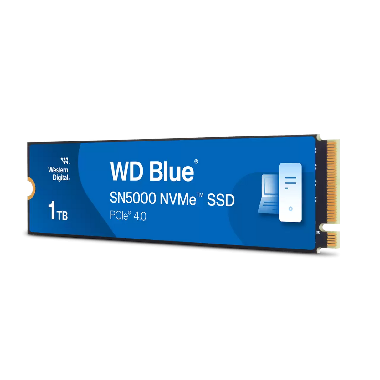 SSD Interno 1TB WD Blue SN5000 M.2 2280 NVMe Gen4 – WDS100T4B0E