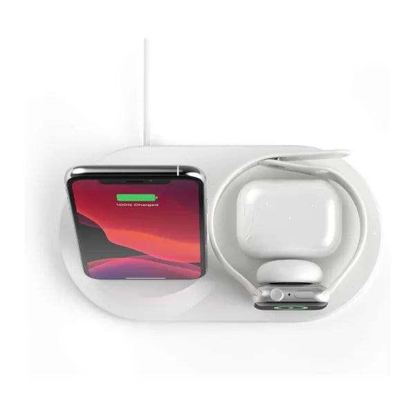 Stand para carga inalámbrica 3-in-1 Belkin Blanco