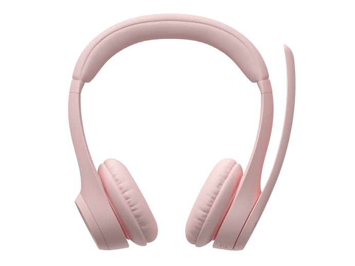 Audífonos Logitech Zone 300 – Wireless, Micrófonos Dual ANC, 20 horas, Rosados