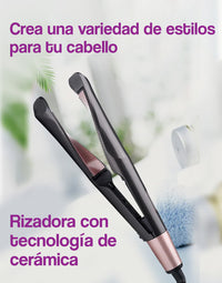 Plancha rizadora y alisador para cabello