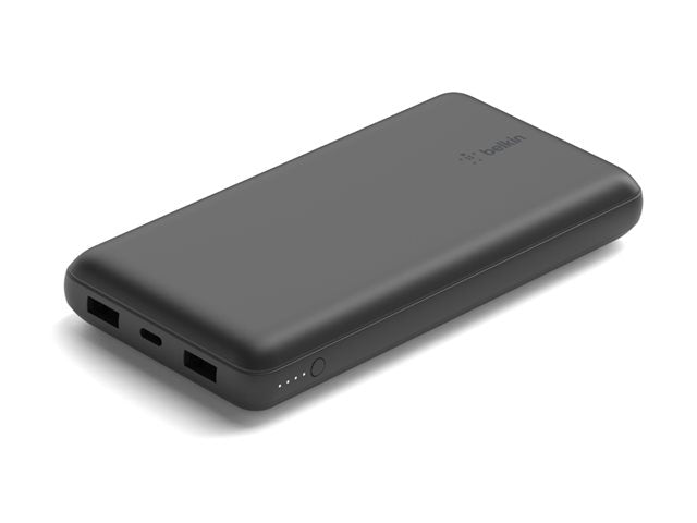 Cargador Portátil Belkin 20000mAh 15W 3A 3 Salidas USB-C/USB Negro