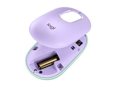 Ratón Inalámbrico Compacto Óptico Logitech POP Morado