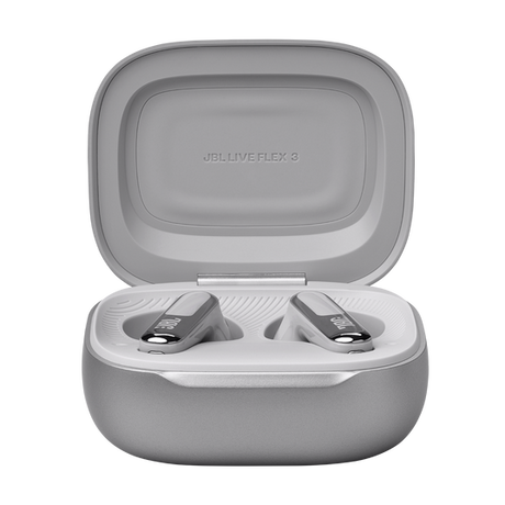 Auriculares True Wireless JBL LIVE Flex 3  / Plateados / Open Stick / ANC / Smart Charging Case™ / 50h