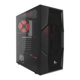 Mid Torre ATX con Ventana Acrílica Gaming Series PHOBOS Xtech Negro (Sin PSU)
