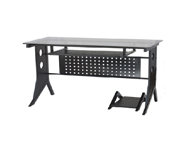 Escritorio para Computadora Negro con Cubierta de Vidrio Templado Xtech CT-1211