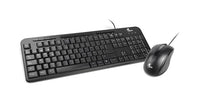 Set Teclado y Mouse alámbrico USB Español Multimedia – Xtech XTK‑301S – Negro