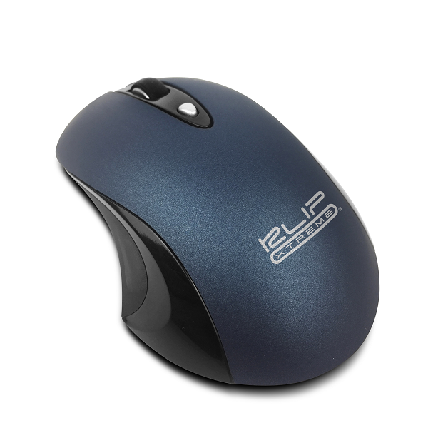 Ratón Ergonómico Inalámbrico Óptico 3 Botones Klip Xtreme GhosTouch KMW-400 Azul
