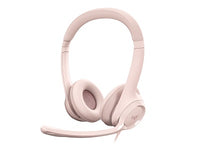 Auriculares USB Logitech H390 Rosados para Computadora