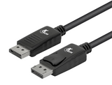Cable DisplayPort Macho a Macho 1.8m con Bloqueo Xtech Negro