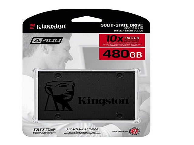 SSD Interno Kingston A400 480GB 2.5" SATA 6Gb/s