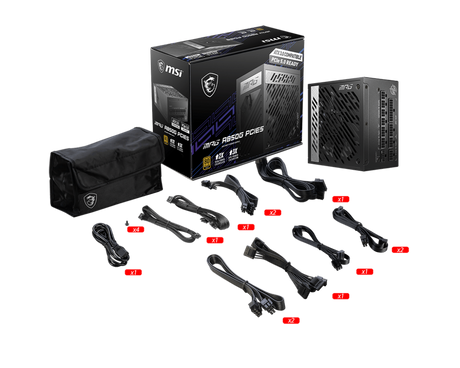 Fuente de Poder MSI MPG A850G PCIE5 / 850W / 80 Plus Gold / ATX / PCIe 5.0