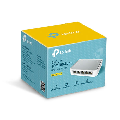 Switch No Gestionado Fast Ethernet 5 Puertos TP-Link TL-SF1005D Escritorio