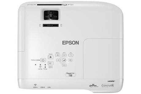 Proyector Portátil 3LCD Epson PowerLite 118 3800 Lúmenes XGA LAN