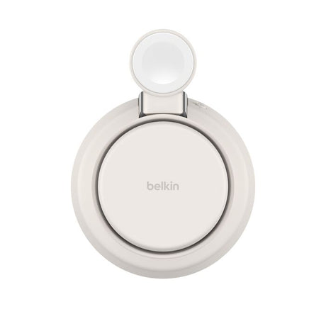 Base de Carga Magnética Belkin UltraCharge Pro 3‑in‑1 – Qi2 25W – Sand – WIZ040ttSD
