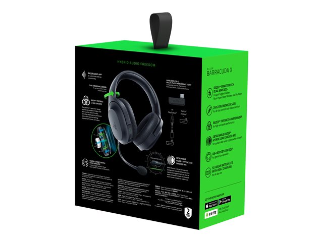 Auriculares Inalámbricos/Cableados Razer Barracuda X Bluetooth/2.4GHz Negros