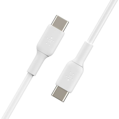Cable cargador rápido USB‑C a USB‑C – Belkin BoostCharge – 1 m – Blanco – CAB003bt1MWH