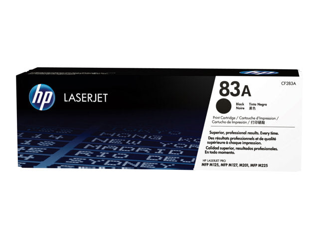 Cartucho de Toner Negro Original HP 83A LaserJet Pro