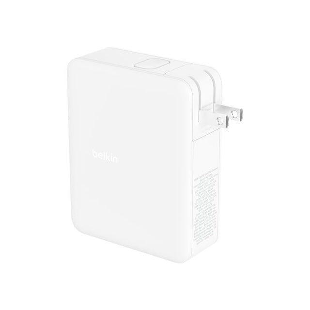 Adaptador Corriente Belkin GaN 140W Carga Rápida 4 Salidas USB-C/USB Blanco