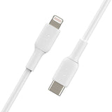 Cable cargador rápido USB‑C a Lightning – Belkin BoostCharge – 1 m – Blanco – CAA003bt1MWH
