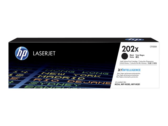 Cartucho de Toner Negro Alto Rendimiento Original HP 202X LaserJet