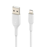 Cable cargador rápido Lightning a USB‑A – Belkin BoostCharge – 3 m – Blanco – CAA001bt3MWH