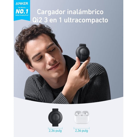 Cargador Inalámbrico Anker MagGo Wireless Charging Station B25M8H11