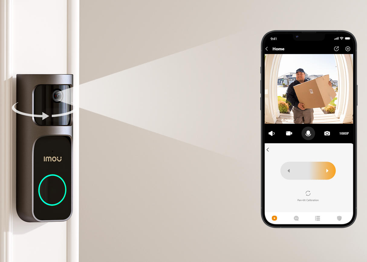 Timbre Inteligente IMOU Doorbell 2S Kit – 2K QHD – Batería 5000 mAh – Gran Angular 166° – Visión Nocturna – Resistente a Intemperie