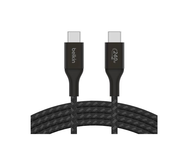 Cable USB-C a USB-C Belkin BoostCharge 2m 240W Negro