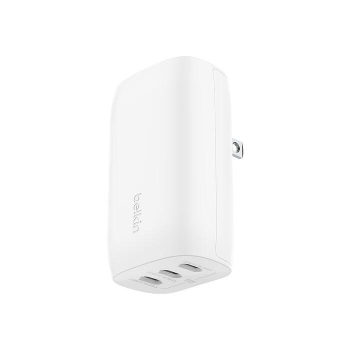 Cargador de Pared Belkin WCC002dqWH – 67W / 3 Puertos USB-C / PPS / Universal