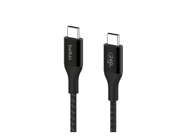 Cable USB-C a USB-C Belkin BoostCharge 2m 240W Negro