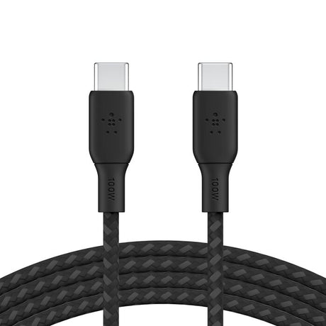 Cable USB-C a USB-C Belkin CAB014BT2MBK BoostCharge 2m Negro