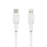 Cable cargador rápido USB‑C a Lightning – Belkin BoostCharge – 1 m – Blanco – CAA003bt1MWH