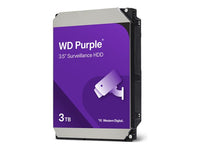 Disco Duro Interno WD Purple Surveillance 3TB 3.5" SATA 5400RPM 256MB Cache