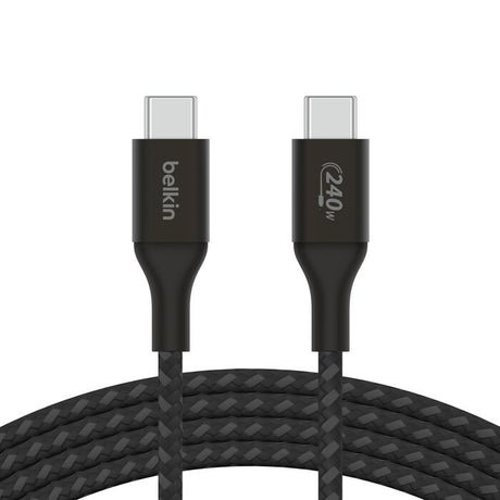 Cable USB-C a USB-C Belkin BoostCharge 2m 240W Negro – CAB015bt2MBK