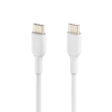 Cable cargador rápido USB‑C a USB‑C – Belkin BoostCharge – 1 m – Blanco – CAB003bt1MWH