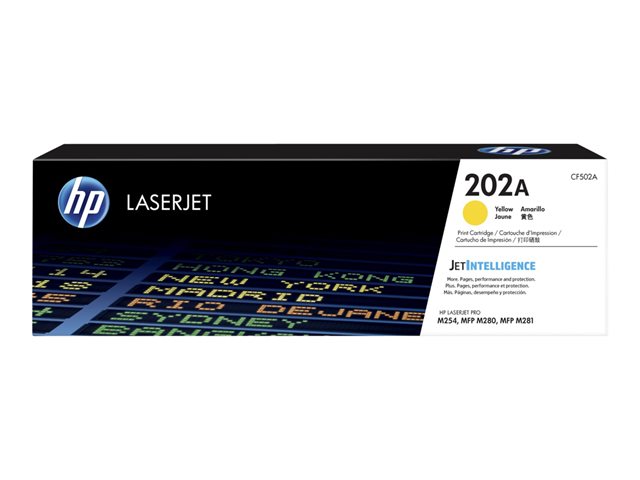 Cartucho de Toner Amarillo Original HP 202A LaserJet