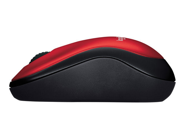 Ratón Inalámbrico Ambidextro Logitech M185 Rojo