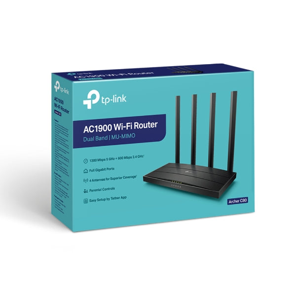 Router Inalámbrico Gigabit TP-Link Archer C80 V1 Dual Band
