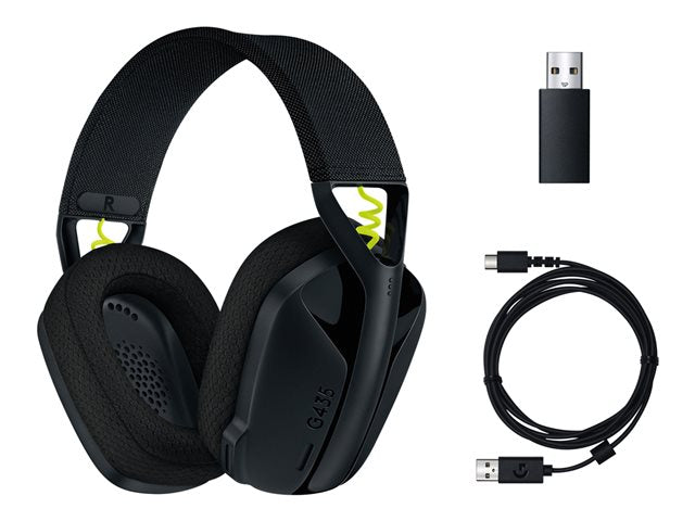 Auriculares Gaming Inalámbricos Ligeros Logitech G435 LIGHTSPEED Negros